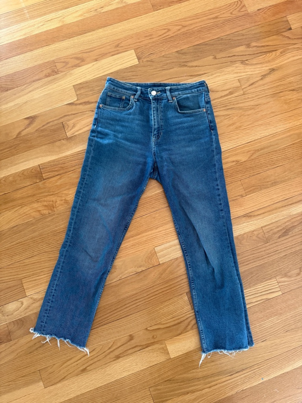 H&M High-Rise Straight Jeans for Women